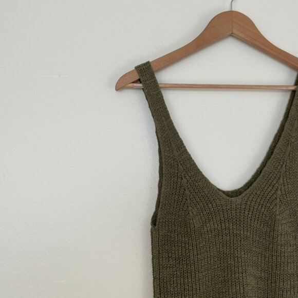 Madewell Monterey Knit Sweater Tank in Dark Olive Size Small - Picture 5 of 5